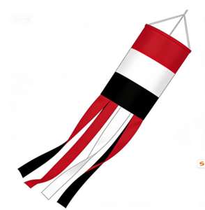 Drapeau du <span class=keywords><strong>Laos</strong></span> en forme de manchon à vent pour jardin et cour, à suspendre sur la véranda, imperméable, adapté à toutes les saisons - Product Image 2