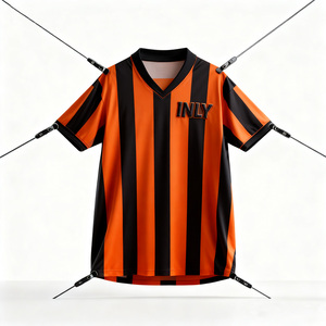 <span class=keywords><strong>Maglia</strong></span> da calcio personalizzata ad asciugatura rapida per bambini stile Stripe Design senza forza Logo <span class=keywords><strong>portiere</strong></span> abiti da calcio maglietta - Product Image 1