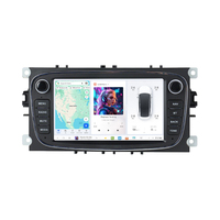 DUDUAUTO Autoradio Android 7 pouces 8+128G avec lien téléphonique sans fil, fonction carte SIM 4G, lecteur GPS pour Ford Focus Mondeo