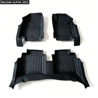 Tapis de sol de voiture 5D en TPE, livraison rapide, fabrication usine, OEM disponible, ajustement personnalisé pour BALENO ALPHA 2022