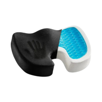 Coussin de chaise de bureau orthopédique antidérapant en mousse à mémoire de forme et gel pour le coccyx, idéal pour les longues sessions et le confort en extérieur