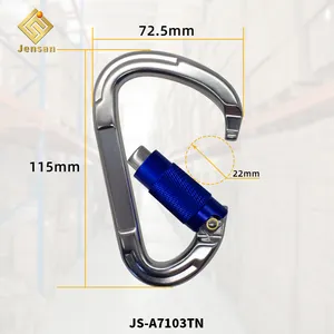 Fabrik Großhandel Birnenförmige Kletter ausrüstung Karabiner haken aus Aluminium legierung mit Professional zum Klettern