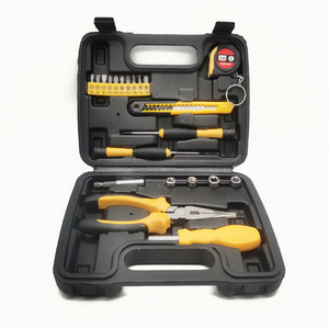 Household Tool Set 220x180x40mm 22-Piece Hard Case Carbon Steel Hand Tools For Home Repair - Product Image 1