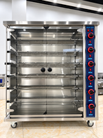 Rôtissoire à poulet électrique à 6 étages en acier inoxydable, certifiée CE, fabriquée en Chine, four à poulet commercial à vendre