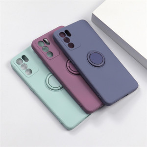 เคสโทรศัพท์ OPPO RENO 6 <span class=keywords><strong>RENO5</strong></span> <span class=keywords><strong>PRO</strong></span>,ที่ใส่ขาตั้งซิลิโคนเหลวแบบแหวนสวมนิ้วเคสกล้องเลนส์นิ่มด้านปกป้องเต็มรูปแบบ - Product Image 5