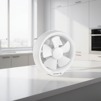 Ventilateur d'extraction de salle de bain 8 pouces pour camping-car, alimenté en courant alternatif 25W, monté sur fenêtre en verre, par un fabricant chinois