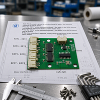 Kit RC 6350 2.4G 8 voies avec émetteur 8 touches et carte récepteur pilote de moteur 8 canaux pour voiture RC, robot, télécommande sans fil DIY (PCB)