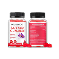 Gummies Antioxydantes au Safran Végétaliennes – Complément Alimentaire pour Adultes – Marque Privée – Vente en Gros OEM ODM – Soulagement du Stress et Relaxation