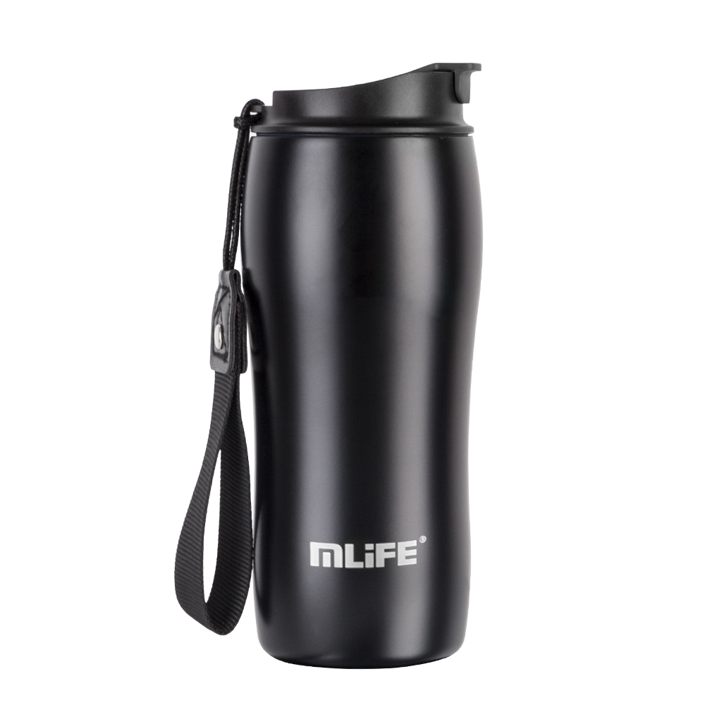 2002 330ml en acier inoxydable tasse en noir
