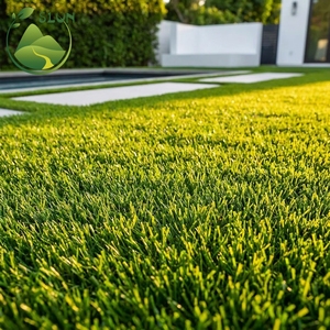 Gazon artificiel haute densité à prix de gros, rouleau de gazon synthétique vert pour aménagement paysager extérieur, tapis de jardin pour <span class=keywords><strong>village</strong></span> - Product Image 5