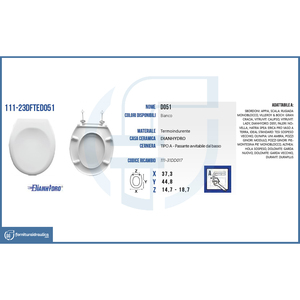 D051 Sedili WC Termoindurenti Impermeabili di Qualità Premium, Accessorio per Bagno - Product Image 3