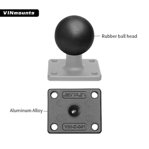 VINmounts 1.5 Inch Aluminum C Size Ball Mount, <b>Universal</b> Marine Rectangular Base 30x38mm for Electronics VIN-C-041 - Product Image 3