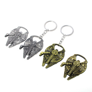 Portachiavi di Lusso Vintage a Forma di Astronave Sci-Fi, Apribottiglie in Lega Metallica con Stampa Tipografica per Fan e Collezionisti, Halloween - Product Image 5