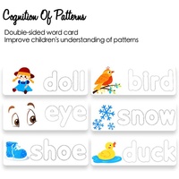 Juguetes de Aprendizaje de Ortografía y Vocabulario, Juegos de Palabras, Rompecabezas de Letras, Tarjetas de Memoria, Bloques de Alfabeto de Madera para Niños