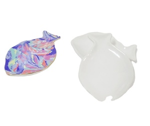 Assiette à poisson en céramique irrégulière pour mariage, ensemble de mini-assiettes rectangulaires en céramique pour hôtels - Product Image 4