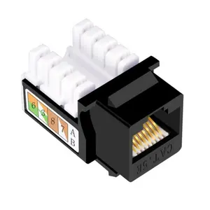 RJ45 नेटवर्क जानकारी मॉड्यूल 90 कोण krones प्रकार cat5e keystone जैक