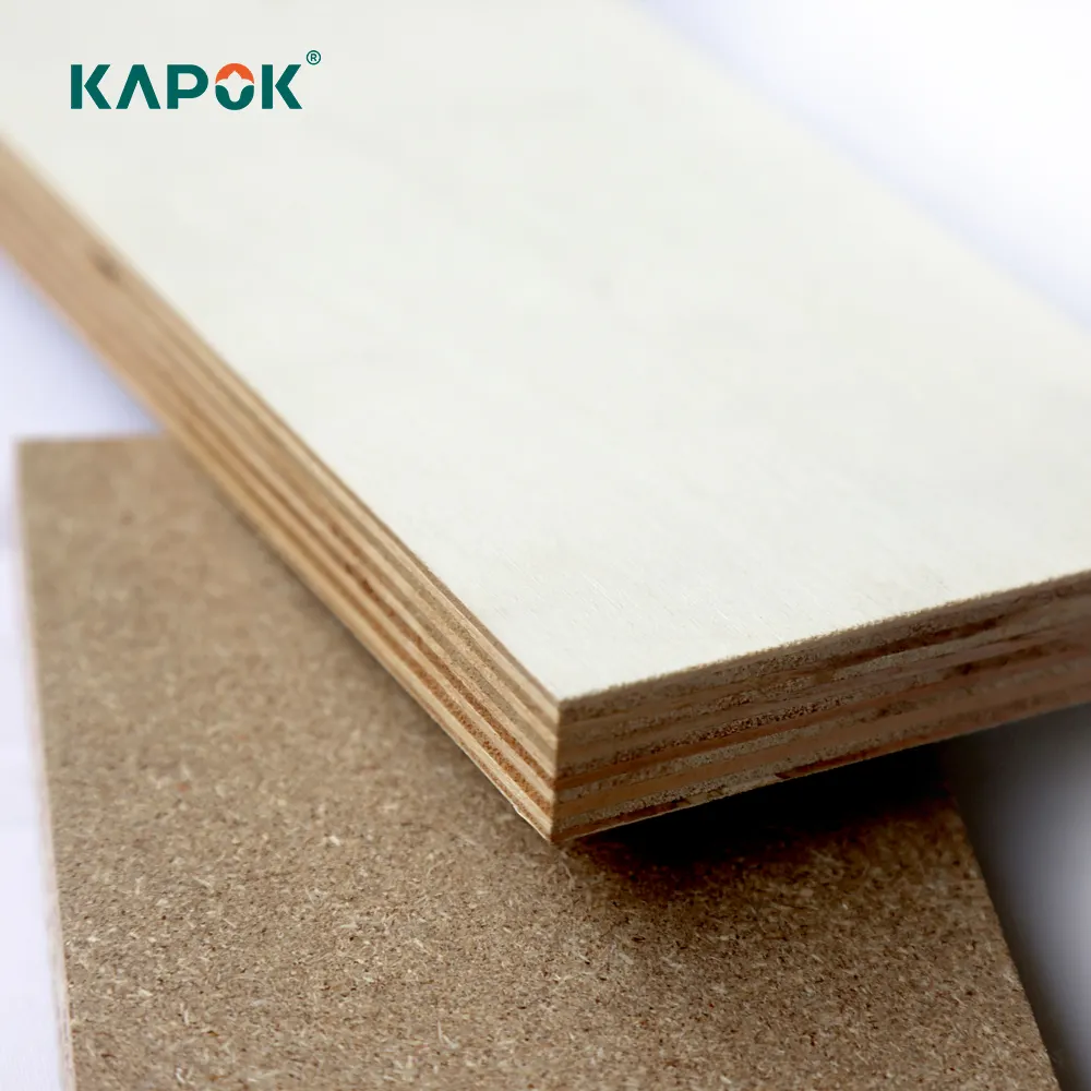 Kapok plywood board melamine sheet Panel display racks melamine plywood