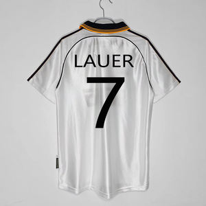 ロイヤルレトロシリーズマドリードジャージOEMサッカーウェアプリントRaul Ronaldo Zidane Bel卸売サッカーユニフォーム - Product Image 1