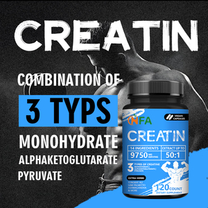 Suplemento de Monohidrato de creatina de la mejor calidad, cápsulas veganas, cápsulas de creatina 120, cápsulas que proporcionan energía en el entrenamiento - Product Image 3