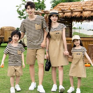 Venta al por mayor Mamá Niños Vestido de verano Papá e hijo Camiseta Conjunto familiar - Product Image 5