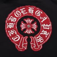 Sweat à capuche unisexe noir personnalisé avec fermeture éclair, broderie gothique Croix-Rouge, veste décontractée d'hiver, coupe-vent, écologique, tendance