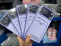 Étuis de téléphone portable transparents en TPU antichoc et anti-salissure avec protection 360° et porte-cartes pour Infinix Note 50 Note 60