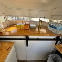 Remorque mobile pour café, pizza, glaces, chariot de crème glacée, petit camion de restauration rapide, remorque de restauration rapide avec bar et cuisine complète, remorque de concession