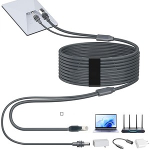 Cavo di Rete Ethernet 2in2 Impermeabile + Cavo di Alimentazione DC Maschio + Convertitore da <span class=keywords><strong>C</strong></span> a DC per Starlink Mini a Prezzo di Fabbrica - Product Image 4