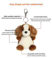 Peluches animaux chat chien, poupées, jouets en peluche 3D Hello Kitty, porte-clés personnalisés, de créateur, anime, de luxe, personnalisables, vente en gros, prix