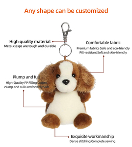 Peluche di Animali Morbidi, Gatti e Cani, Giocattoli di Lusso Personalizzati 3D Hello Kitty, Portachiavi Personalizzati - Product Image 4