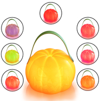 Lanterne citrouille rechargeable par USB, décoration de festival d'Halloween, lumière portable citrouille imperméable pour extérieur, lampe de table LED