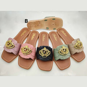 Sandales plates en PVC légères et confortables pour femmes, style simple, décontractées, plage, mode en gros - Product Image 4