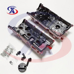 Couvre-culbuteurs en aluminium gauche et droit pour Nissan 2002-09 13264-8J113 & 13264-8J102 13264-7Y000 & 13264-7Y010 (laque <span class=keywords><strong>rouge</strong></span>) - Product Image 6
