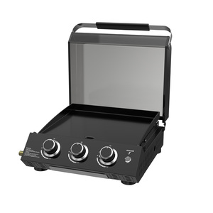 เตาปิ้งย่างแก๊สโพรเพนแบบพกพาสำหรับปิ้งย่างกลางแจ้ง 3 หัวเตา พร้อมฝาปิด - Product Image 4