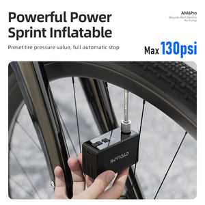 Pompe à pneus de vélo intelligente portable CYCLAMI AM6 Pro Mini, accessoires de cyclisme, pompe à air en aluminium, compresseur de vélo électrique - Product Image 4