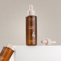 Flacon compte-gouttes en verre ambré givré de 2 oz 60 ml 50 ml, flacon pompe pour sérum capillaire, bouchon beige, flacon rond en verre pour huile faciale
