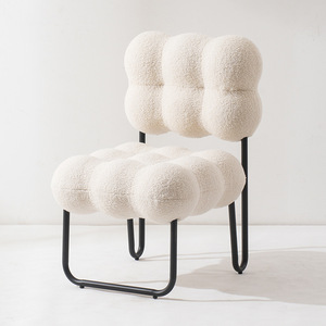 Silla de Espera Moderna con Estructura Metálica, Asiento de Salón con Detalles Decorativos para Sala de Estar, Recepción de Hotel - Product Image 3