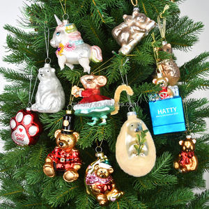 Vente en gros d'ornements de Noël en verre faits à la main de haute qualité, design original, forme et taille personnalisées, impression couleur intégrale - Product Image 4
