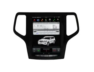 Tes La Vertikal Android 10.4 9.0 Inci, 4 + 32GB Layar Radio Mobil Video untuk Jeep Grand Cherokee 2014 dengan Google Play/CarPlay