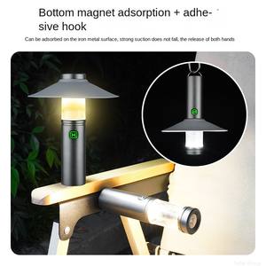 Foco LED Portátil para Exteriores, Impermeable IP54, de Aluminio+ABS, Lámpara de Camping, Linterna de Tienda, Colgante, Regulable, Ambiente de Camping - Product Image 3