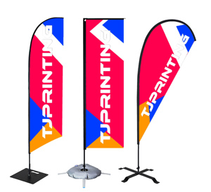 टाइफून प्रतिरोधी भारी-शुल्क कपड़े कठोर और टिकाऊ दीर्घकालिक आउटडोर विज्ञापन ध्वज - Product Image 3