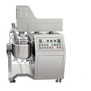 50L 20L Jacketed Heated Chemical Mixing Tank Hair Conditioner Vacuum Emulsifier Mixer Gel Making Machine