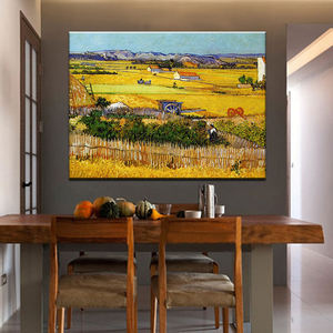 Venta al por mayor personalizado hecho a mano <span class=keywords><strong>Vincent</strong></span> <span class=keywords><strong>Van</strong></span> <span class=keywords><strong>Gogh</strong></span> pintura al óleo moderna lienzo famosos paisajes florales bordes pintados personalizados - Product Image 2