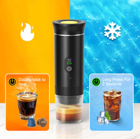 Machine à café portable rechargeable 4-en-1 pour le camping en plein air, la voiture, l'hôtel, la maison, chauffage rapide, conteneur de 16 g, machine à expresso