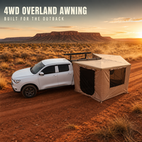 Auvent autoportant à installation rapide, 270 degrés, imperméable, en tissu Oxford, pour voiture, camping, voyage, SUV, 4x4, camion