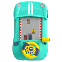 Jeu de Course pour Enfants avec Volant de Simulation, Conduite Évitement d'Obstacles, Aventure et Casse-Tête, Jeu de Table d'Intérieur