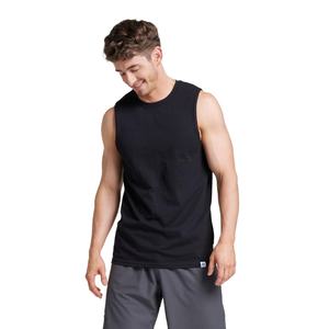 Camiseta sin Mangas para Hombre, 100% Algodón, Cuello Redondo, Transpirable, para Gimnasio, Fitness, Entrenamiento, Diseño Deportivo - Product Image 1