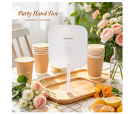 Ventilateur publicitaire de dessin animé DIY - Impression par transfert thermique et sublimation, ventilateur double face en PET couleur, cadeau promotionnel de Chine