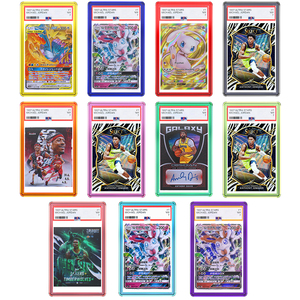 PSA Card Slab Protector, Translucent Vibrant Color <b>Frame</b>, Standard Size, Drop & Scratch Proof Holder for Graded Sports TCG Cards - Product Image 1