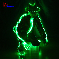 Costume de danse à LED le mieux noté Michael Jackson Costume de danse à éclairage LED pour les amateurs de danse et les interprètes